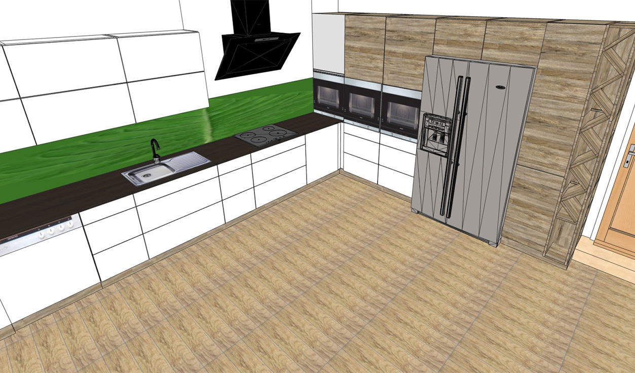3D návrh kuchyně - náhled 2